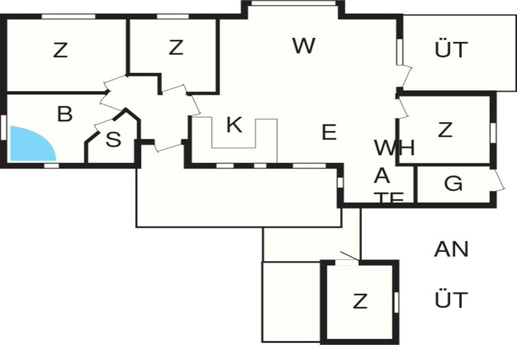 Licht strandhuis met sauna -- By Traum Ferienwohnungen-Plattegrond
