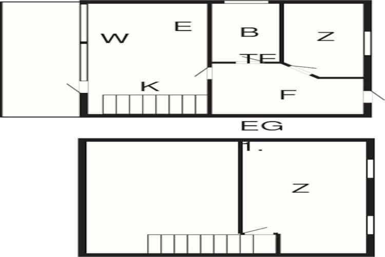 Gezellig strandtoevlucht in Blavand -- By Traum Ferienwohnungen-Plattegrond