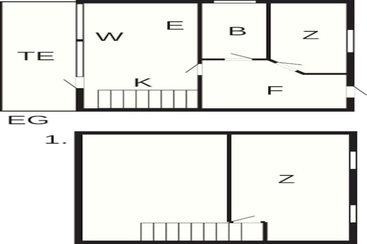 Gezellig strandtoevlucht in Blavand -- By Traum Ferienwohnungen-Plattegrond