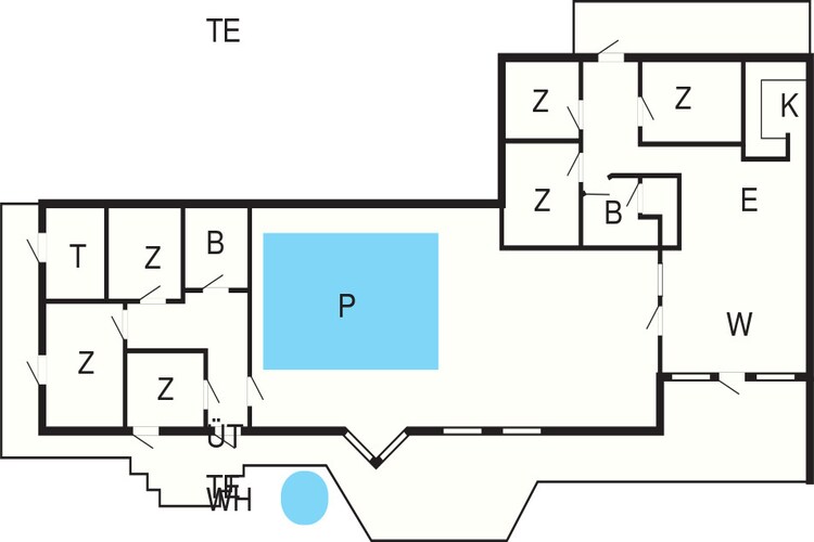 12 person holiday home in Henne-Floor plan
