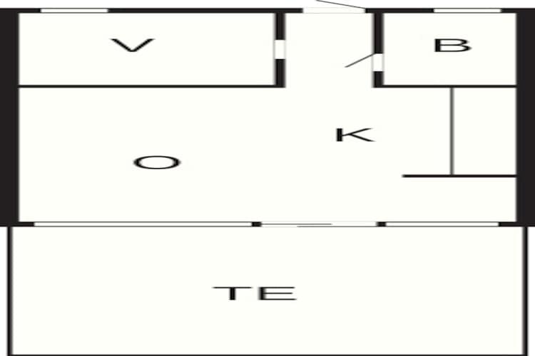 2 persoons vakantie huis in Vejers Strand-By Traum-Plattegrond