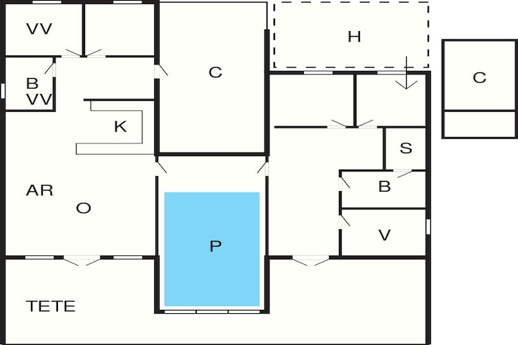 Energiezuinig zwembadhuis -- By Traum Ferienwohnungen-Plattegrond