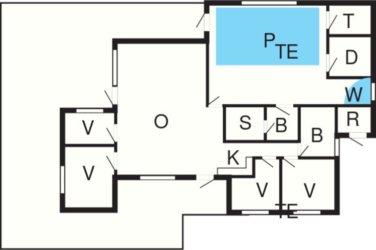 Luxe strandhuis met zwembad -- By Traum Ferienwohnungen-Plattegrond