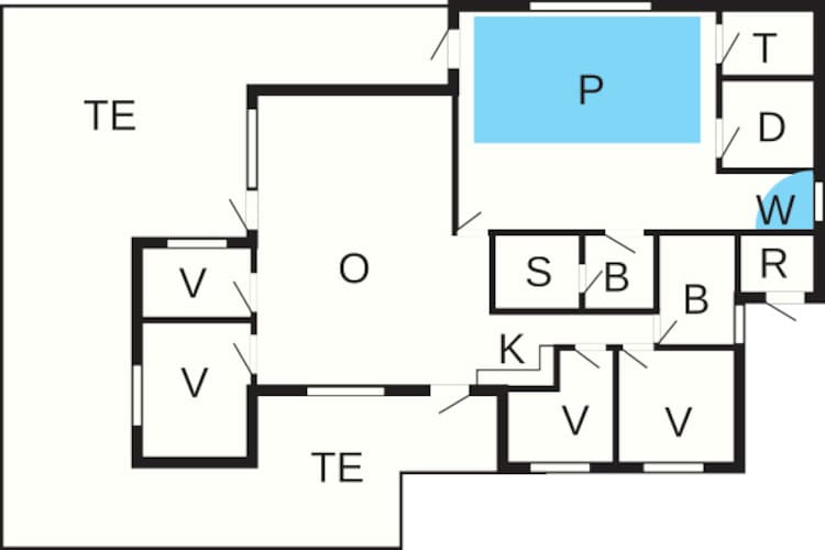 Luxe strandhuis met zwembad -- By Traum Ferienwohnungen-Plattegrond