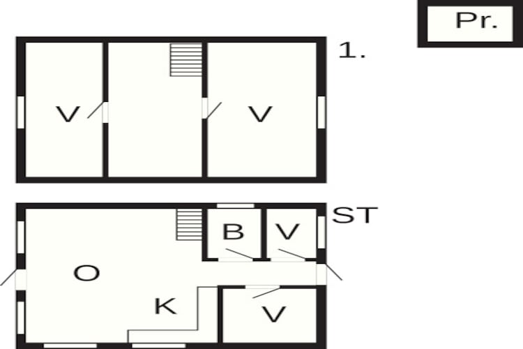 Ruim toevluchtsoord in Stauning -- By Traum Ferienwohnungen-Plattegrond