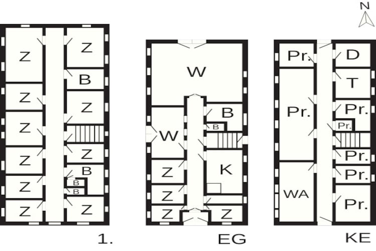 Rustiek toevluchtsoord in Gettrup -- By Traum Ferienwohnungen-Plattegrond
