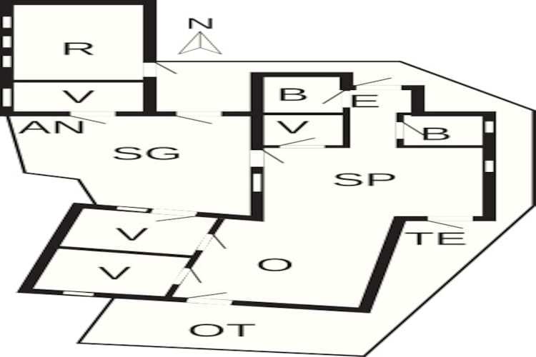 Moderne retraite in Lokken -- By Traum Ferienwohnungen-Plattegrond