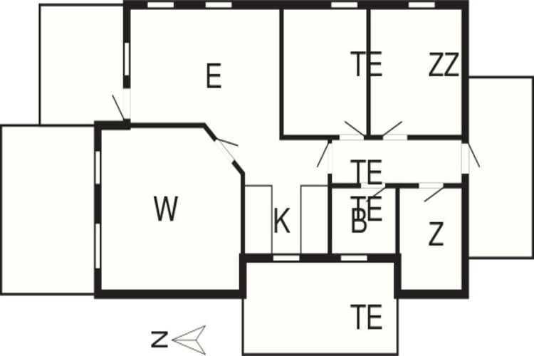 Panoramisch kustuitje -- By Traum Ferienwohnungen-Plattegrond