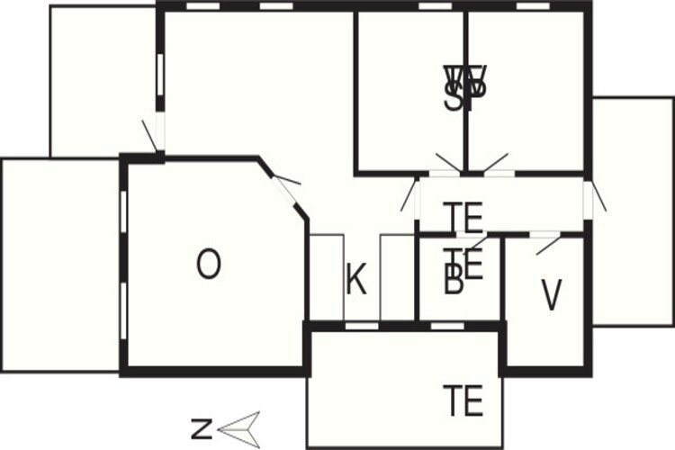 Panoramisch kustuitje -- By Traum Ferienwohnungen-Plattegrond