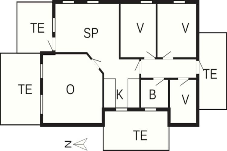 Panoramisch kustuitje -- By Traum Ferienwohnungen-Plattegrond