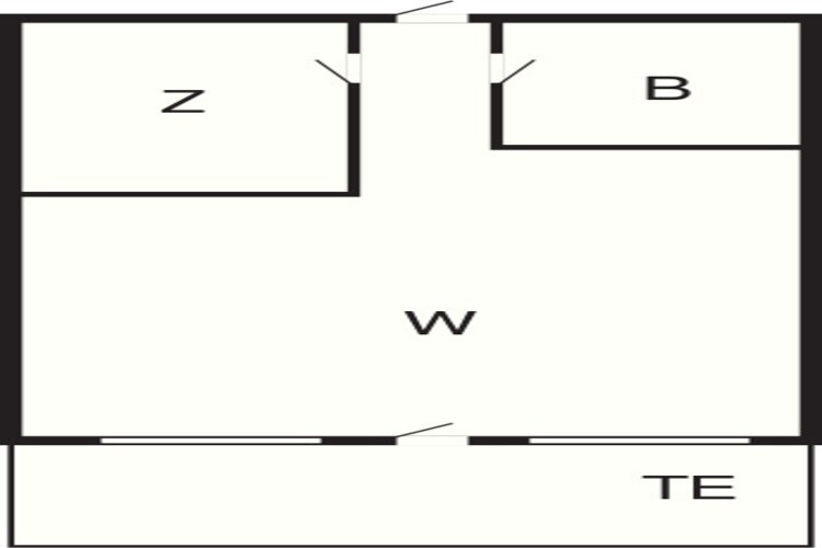 2 persoons vakantie huis in Ejstrupholm-By Traum-Plattegrond