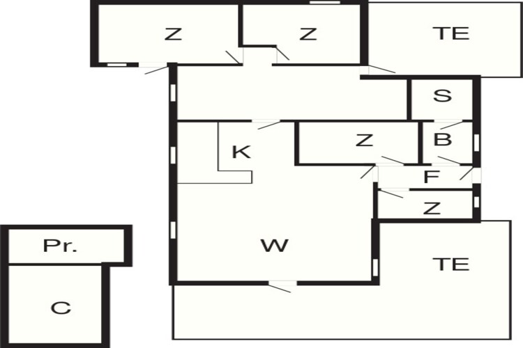 8 persoons vakantie huis in Hurup Thy-By Traum-Plattegrond