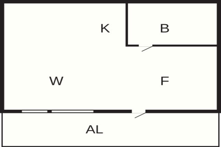 2 persoons vakantie huis in Rönnäng-Plattegrond