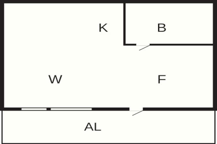2 persoons vakantie huis in Rönnäng - Plattegrond
