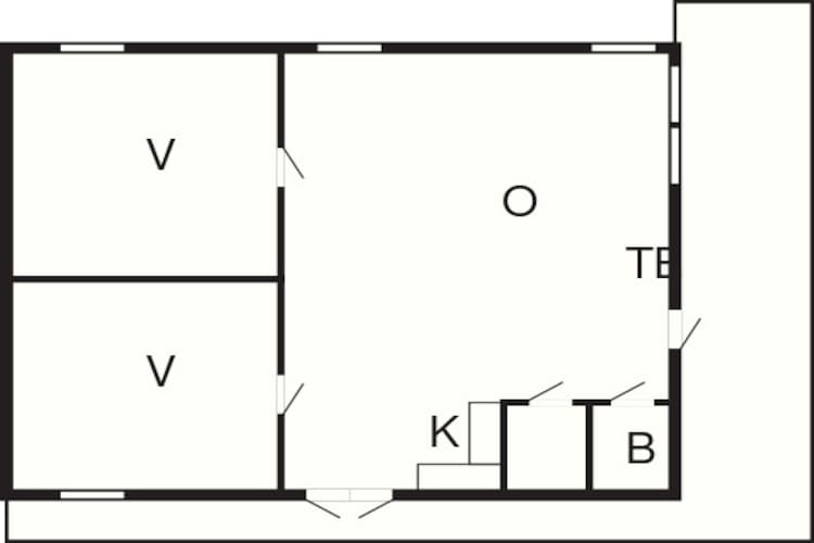 6 persoons vakantie huis in SÖLVESBORG-Plattegrond