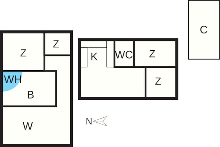 8 person holiday home in Jerup - Floor plan