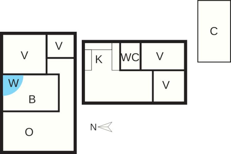 8 person holiday home in Jerup - Floor plan