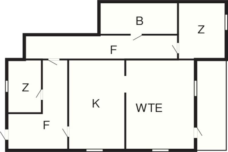 Maison de vacances pour 5 a Digermulen-Plan d'étage