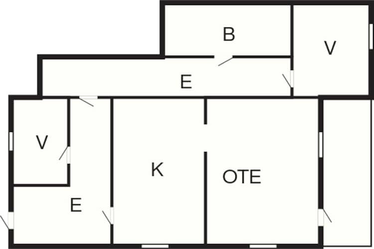 Maison de vacances pour 5 a Digermulen-Plan d'étage