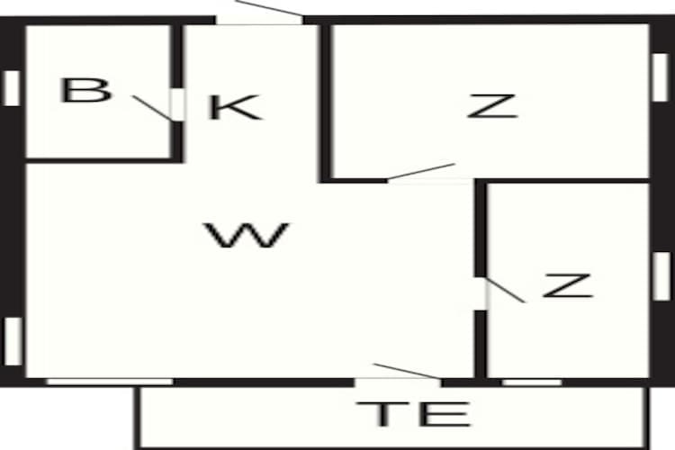 Afgelegen toevluchtsoord in Sandvig -- By Traum Ferienwohnungen-Plattegrond