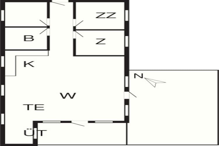6 persoons vakantie huis in Knebel-By Traum-Plattegrond