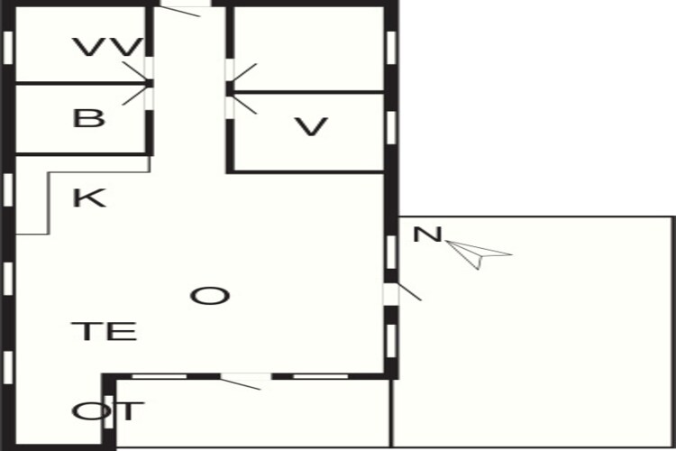 6 persoons vakantie huis in Knebel-By Traum-Plattegrond