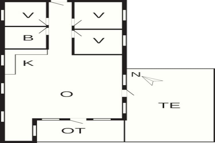 6 persoons vakantie huis in Knebel-By Traum-Plattegrond