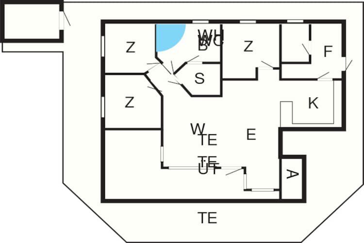 Maison de vacances pour 7 a Ansager-By Traum-Plan d'étage