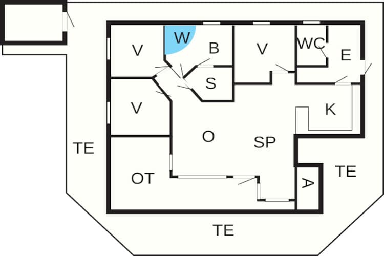 7 person holiday home in Ansager-By Traum-Floor plan