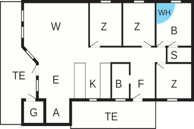6 persoons vakantie huis in Brovst-By Traum-Plattegrond