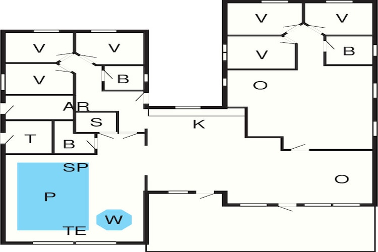 16 persoons vakantie huis in Glesborg-Plattegrond