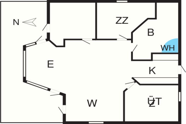 Gezellig strandhuis -- By Traum Ferienwohnungen-Plattegrond