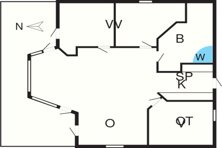 Gezellig strandhuis -- By Traum Ferienwohnungen-Plattegrond