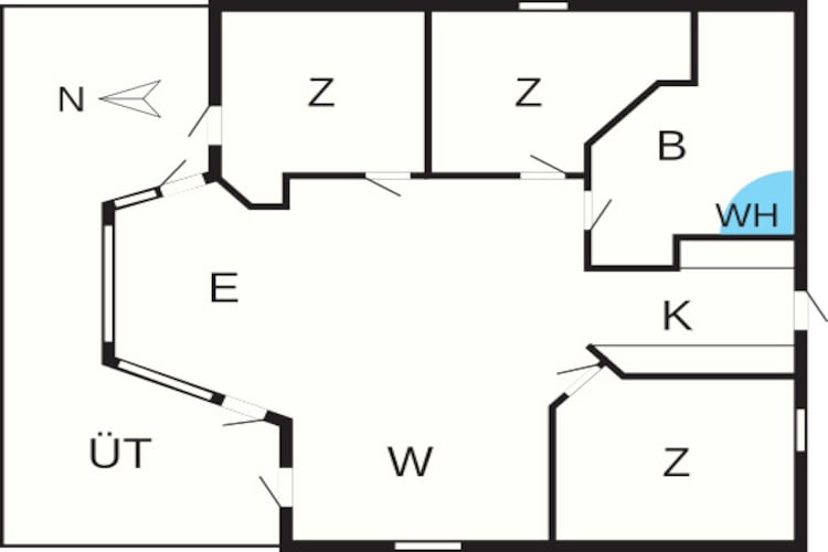 Gezellig strandhuis -- By Traum Ferienwohnungen-Plattegrond