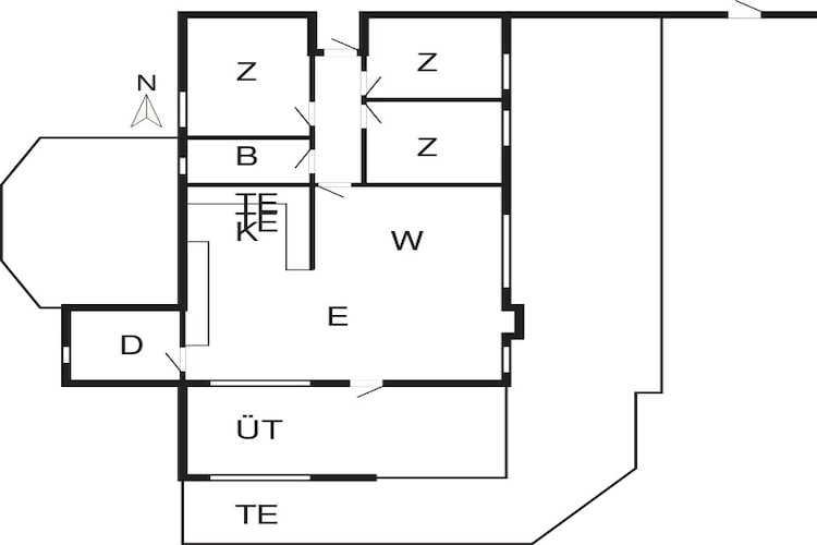 6 persoons vakantie huis in Sjølund-By Traum-Plattegrond