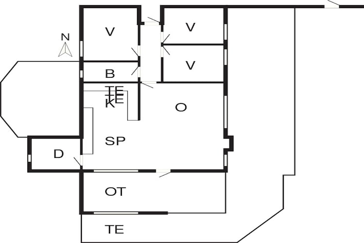 6 persoons vakantie huis in Sjølund-By Traum-Plattegrond