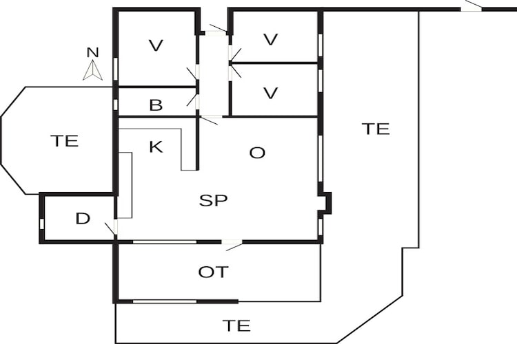 6 persoons vakantie huis in Sjølund-By Traum-Plattegrond