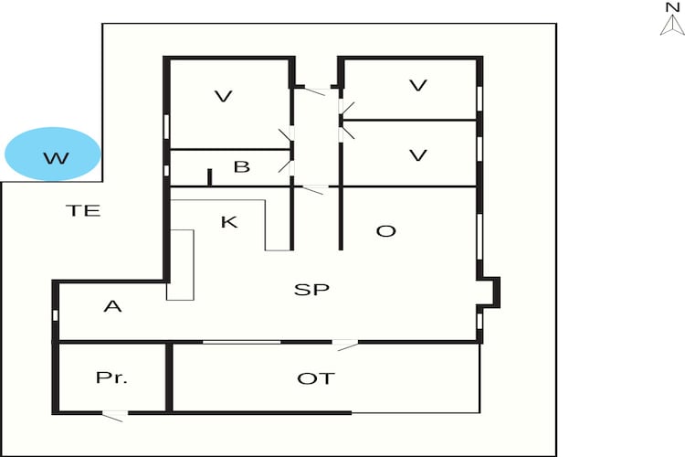 6 persoons vakantie huis in Sjølund-By Traum-Plattegrond