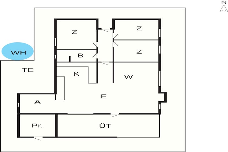 6 persoons vakantie huis in Sjølund-By Traum-Plattegrond