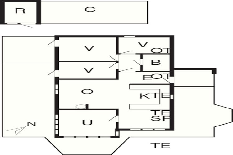 Gezellig strandhuis -- By Traum Ferienwohnungen-Plattegrond