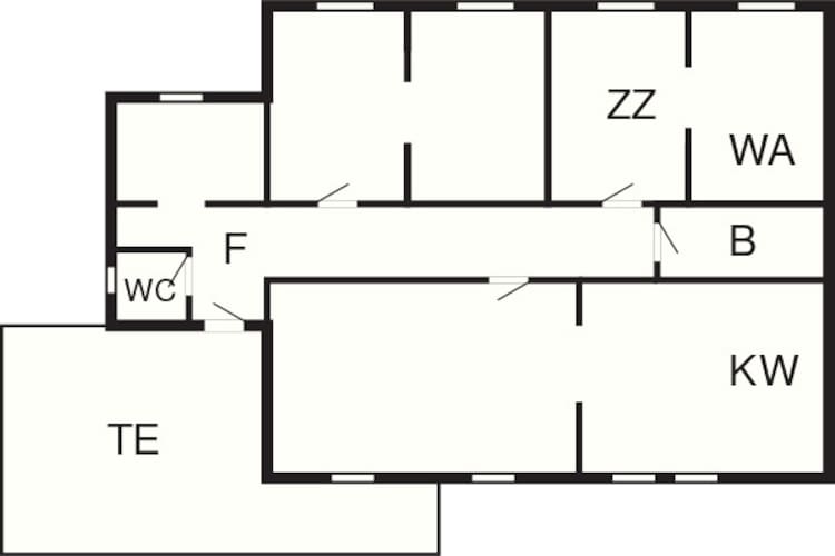 Maison de vacances pour 4 a Austrheim-Plan d'étage