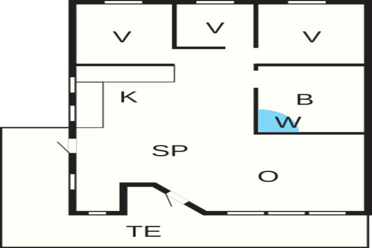 6 persoons vakantie huis in Hvide Sande-Plattegrond