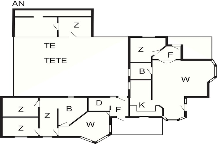 13 Personen Ferienhaus in Skals-Grundriss