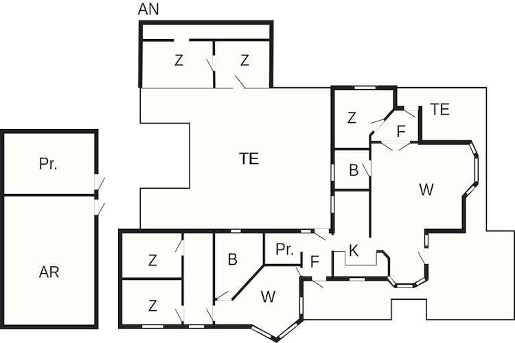 Ruim familieverblijf -- By Traum Ferienwohnungen-Plattegrond