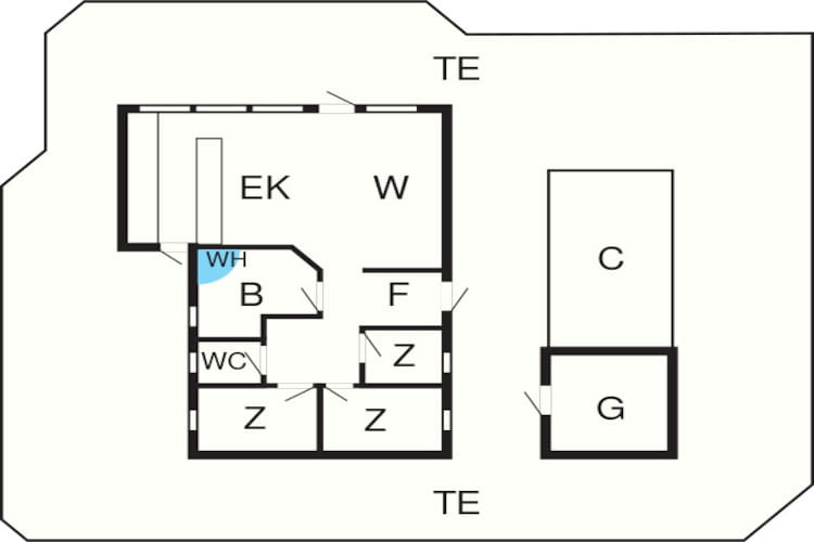 8 persoons vakantie huis in Løkken-By Traum-Plattegrond