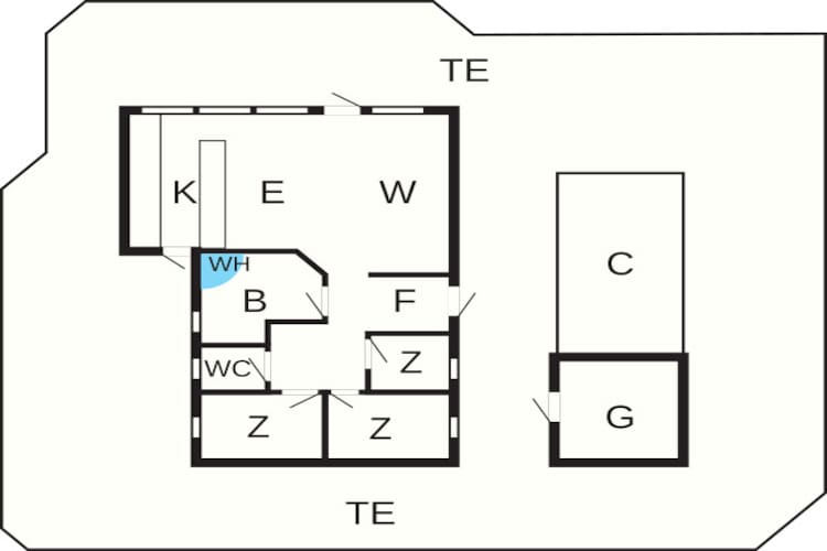 8 persoons vakantie huis in Løkken-By Traum-Plattegrond