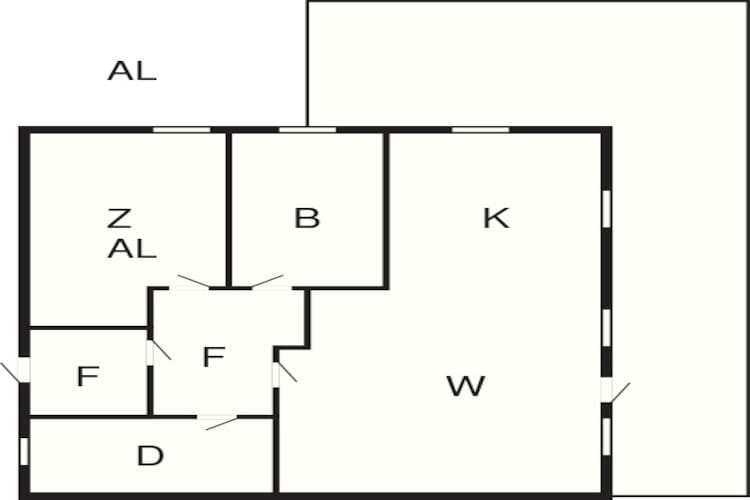 4 person holiday home in Selje-Floor plan