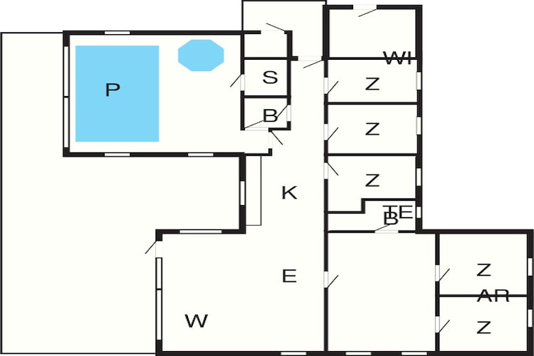 14 person holiday home in Tisvildeleje-Floor plan