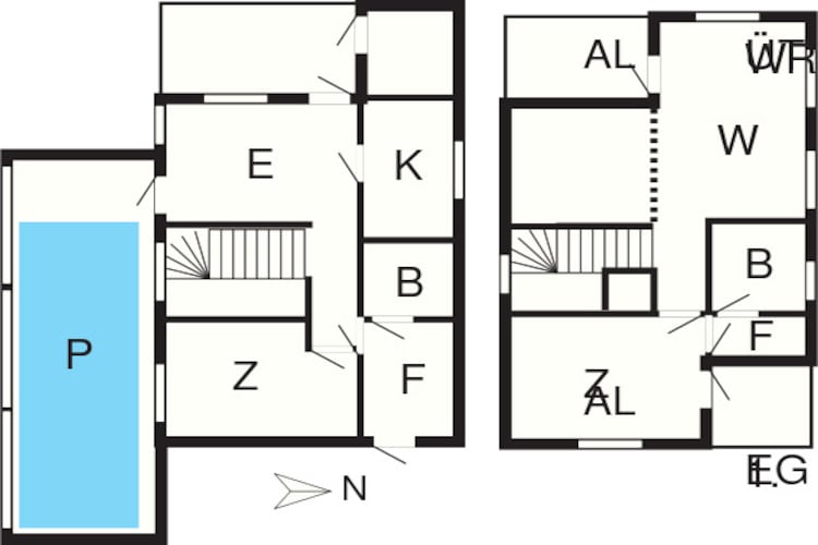 Luxe retraite met zwembad -- By Traum Ferienwohnungen-Plattegrond