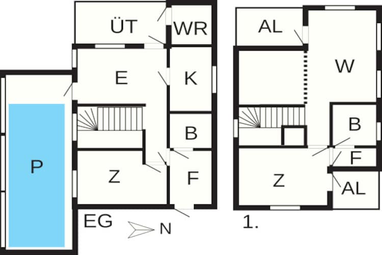 Luxe retraite met zwembad -- By Traum Ferienwohnungen-Plattegrond